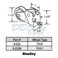 Patio Door Roller 9-233 1
